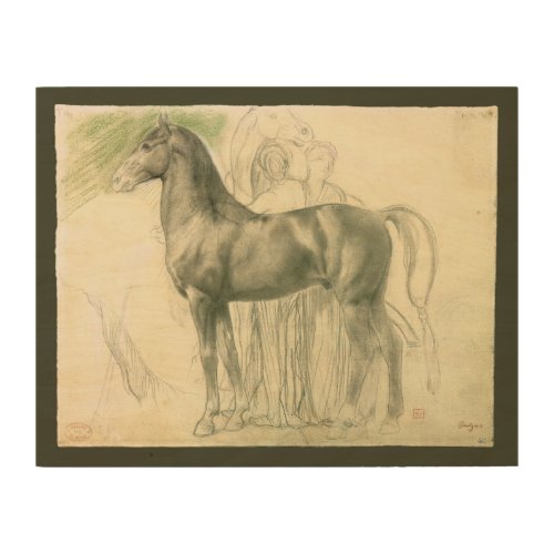 Study of a Horse by Edgar Degas Vintage Fine Art