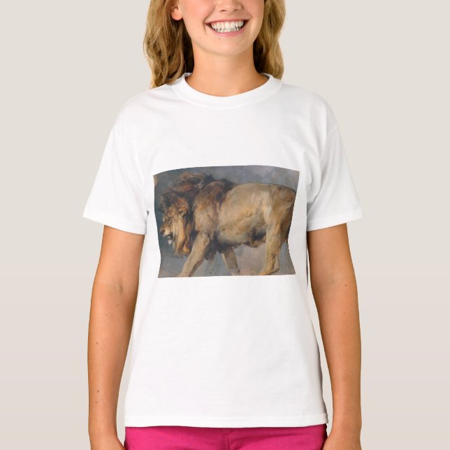 Study of a Lion (by Edwin Henry Landseer) T-Shirt (Front)