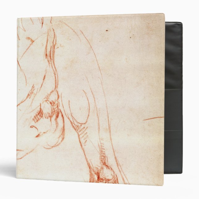 Study of a lower leg and foot 3 ring binder (Front/Inside)