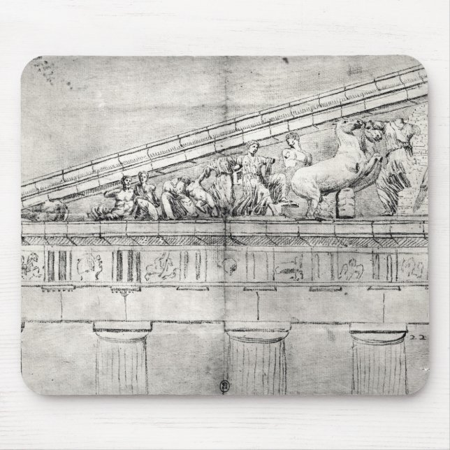 Study of a pediment from the Parthenon Mouse Pad (Front)