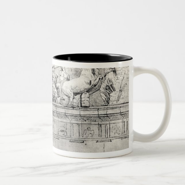 Study of a pediment from the Parthenon Two-Tone Coffee Mug (Right)