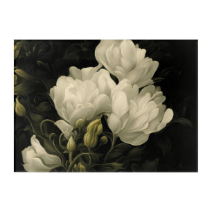 Study of a Peony Acrylic Print
