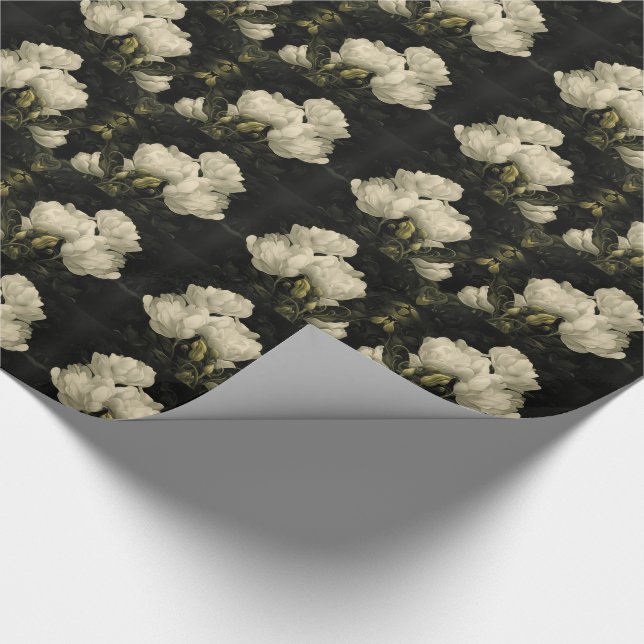Study of a Peony Flower Wrapping Paper (Corner)