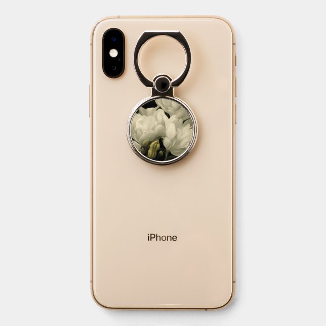 Study of a Peony Phone Ring Stand (On Phone)