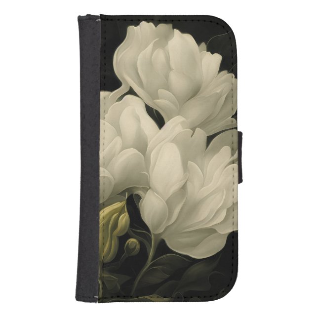 Study of a Peony Samsung Galaxy Wallet Case (Front)