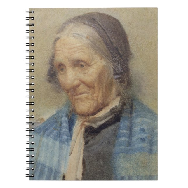 Study of an Old Woman, 1912 (w/c on paper) Notebook (Front)
