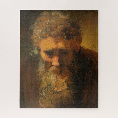 Study of and Old Man by Rembrandt van Rijn Jigsaw  Jigsaw Puzzle