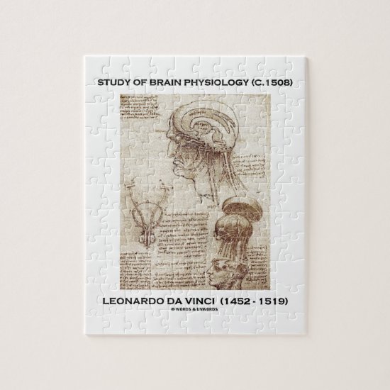 Study Of Brain Physiology (c. 1508) da Vinci Jigsaw Puzzle