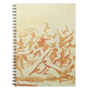 Study of Christ Carrying the Cross (chalk and wash Notebook