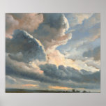 Study Of Clouds With A Sunset Near Rome (1786-1801 Poster at Zazzle