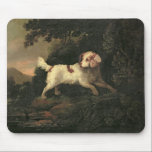 Study of Clumber Spaniel Mouse Pad<br><div class="desc">Study of Clumber Spaniel in Wooded River Landscape | by Edward Cooper | Art Location: Roy Miles Fine Paintings | English Artist | Image Collection Number: BAL17892</div>