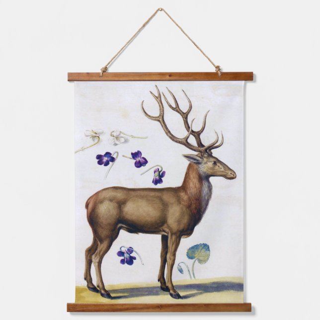 Study of Deer and Flower, Arcimboldo Hanging Tapestry (Front)
