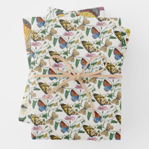 Study of diurnal butterflies by Paul Gervais Wrapping Paper Sheets