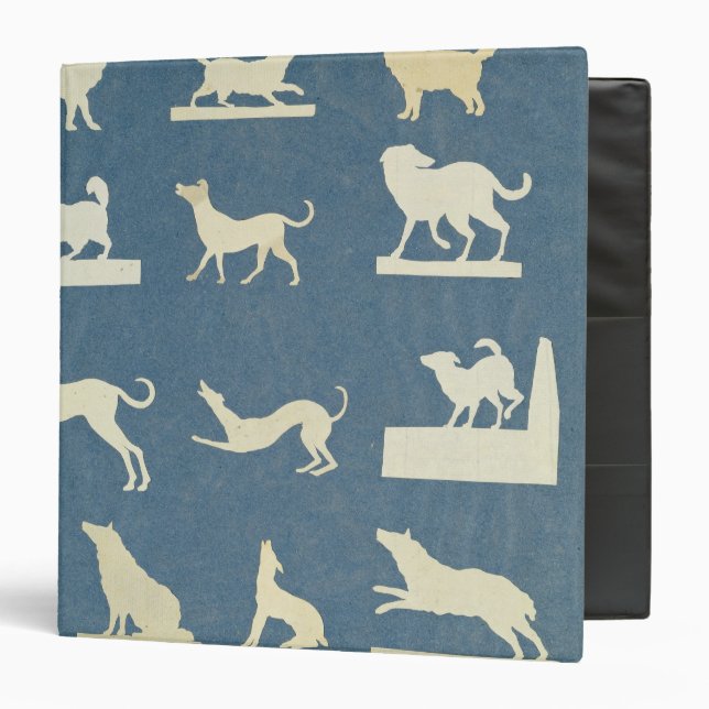Study of Dogs 3 Ring Binder (Front/Inside)