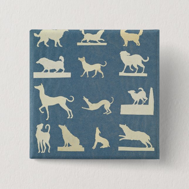 Study of Dogs Button (Front)