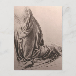 Study of drapery postcard