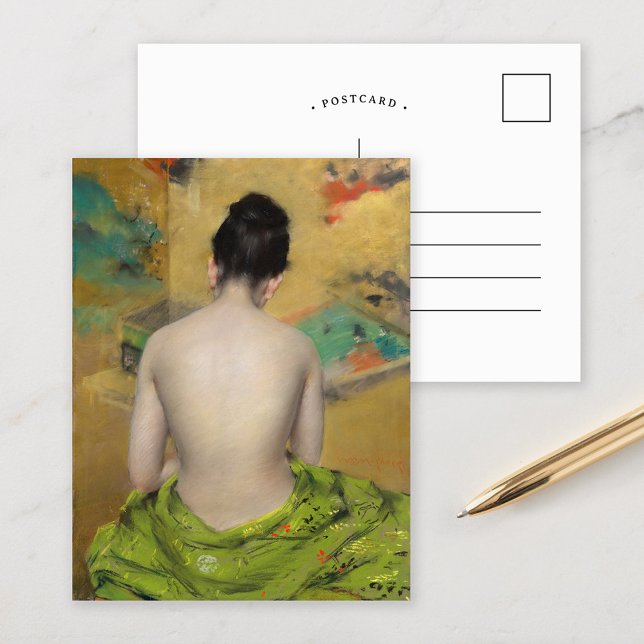 Study of Flesh and Gold | William Merritt Chase Postcard (Creator Uploaded)