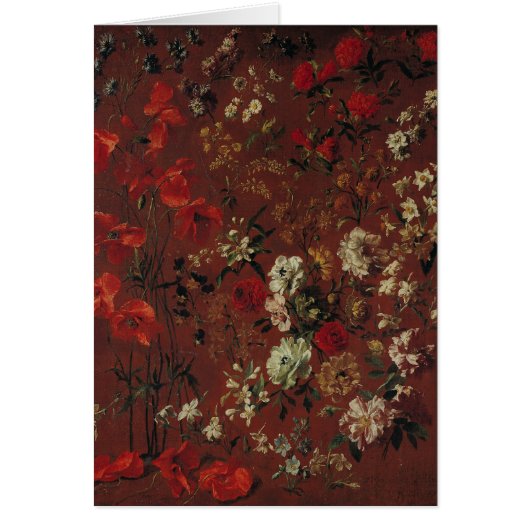 Study of Flowers, 1720 Cards (Front)