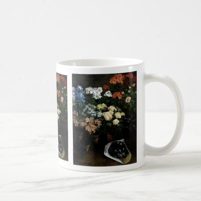 Study of Flowers by Frederic Bazille Coffee Mug (Right)