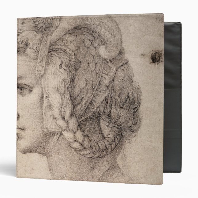 Study of Head 3 Ring Binder (Front/Inside)