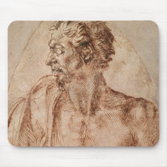 Study of Head and Shoulders Mouse Pad (Front)