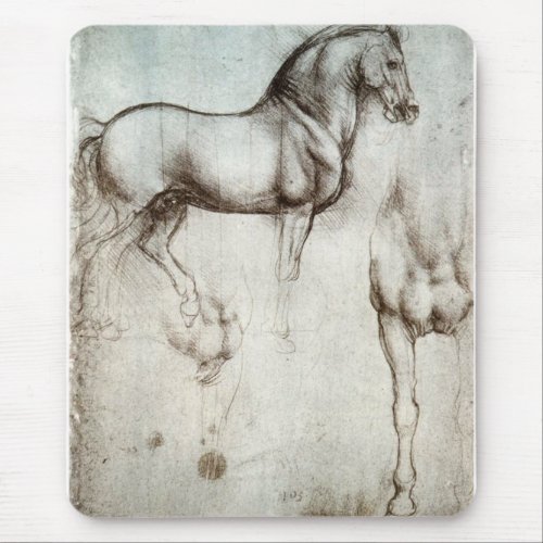 Study of horses _ Leonardo da Vinci Mouse Pad