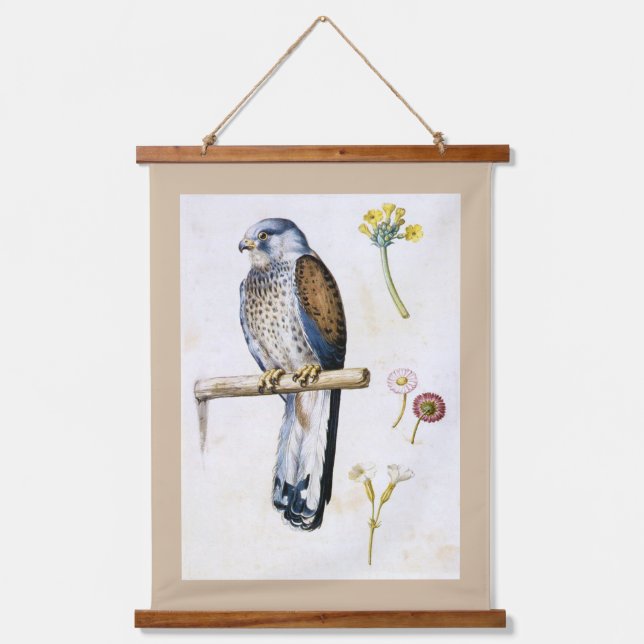 Study of Lesser Kestrel and Flower, Arcimboldo Hanging Tapestry (Front)