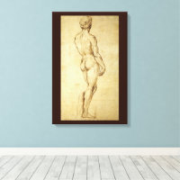 Study of Michelangelo's David Statue by Raphael