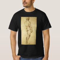 Study of Michelangelo's David Statue by Raphael
