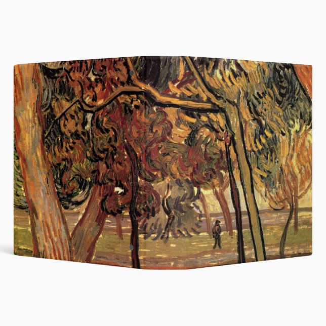 Study of Pine Trees by Vincent van Gogh 3 Ring Binder (Background)