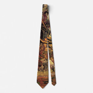 Study of Pine Trees by Vincent van Gogh Neck Tie