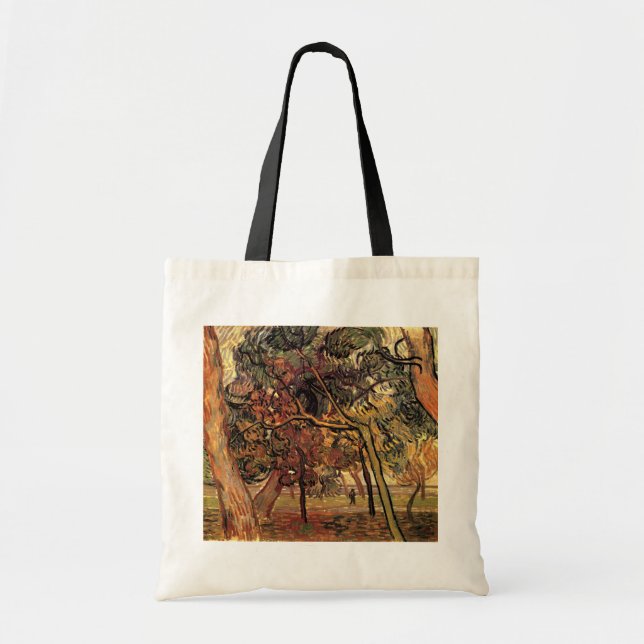 Study of Pine Trees by Vincent van Gogh Tote Bag (Front)