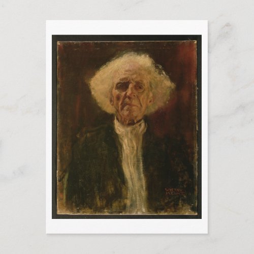 Study of the Head of a Blind Man oil on canvas Postcard