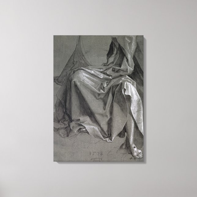 Study of the robes of Christ, 1508 Canvas Print (Front)