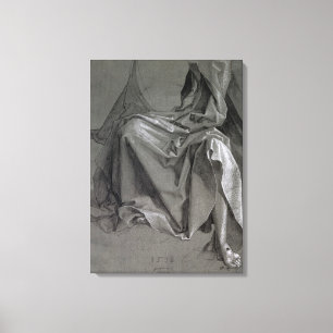 Study of the robes of Christ, 1508 Canvas Print