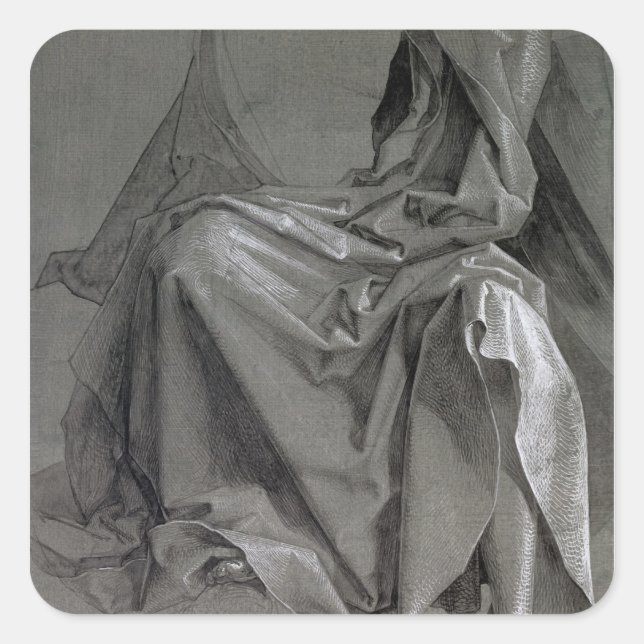 Study of the robes of Christ, 1508 Square Sticker (Front)
