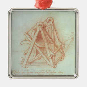 Study of the Wooden Framework with Casting Metal Ornament