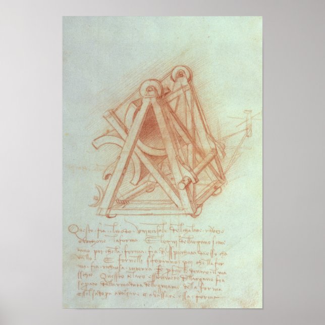 Study of the Wooden Framework with Casting Poster (Front)