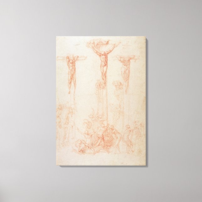 Study of Three Crosses Canvas Print (Front)