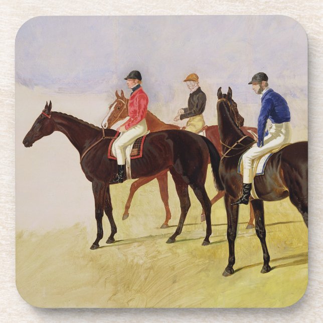 Study of Three Steeplechase Cracks: Allen McDonoug Beverage Coaster (Front)