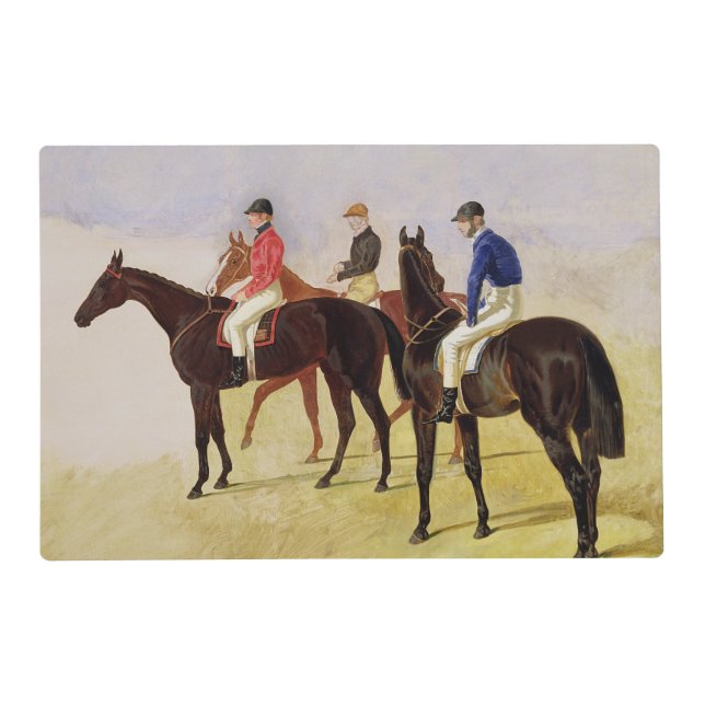 Study of Three Steeplechase Cracks: Allen McDonoug Placemat (Front)