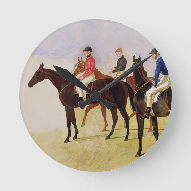 Study of Three Steeplechase Cracks: Allen McDonoug Round Clock (Front)