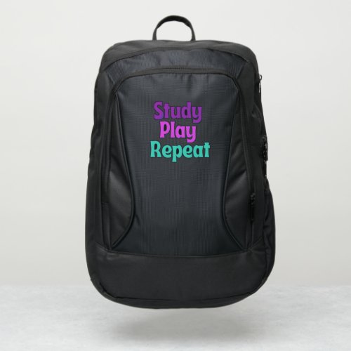 Study Play  Repeat  Port Authority Backpack