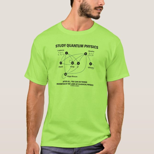 Study Quantum Physics After All You Can Do Things T-Shirt (Front)