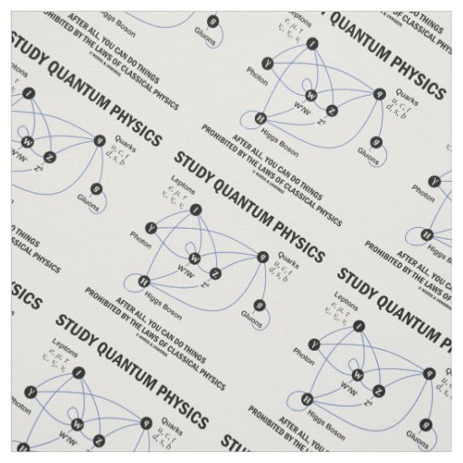 Study Quantum Physics Higgs Field Standard Model Fabric