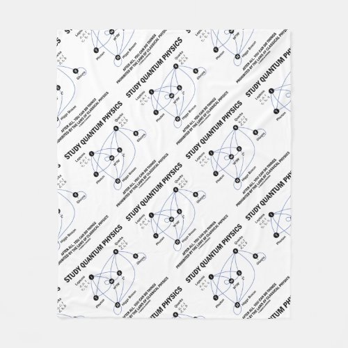 Study Quantum Physics Higgs Field Standard Model Fleece Blanket