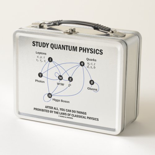 Study Quantum Physics Higgs Field Standard Model Metal Lunch Box