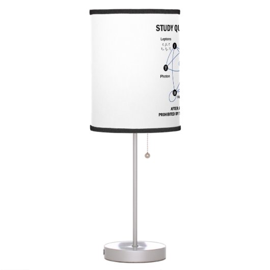 Study Quantum Physics Higgs Field Standard Model Table Lamp (Left)