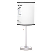Study Quantum Physics Higgs Field Standard Model Table Lamp (Right)