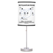 Study Quantum Physics Higgs Field Standard Model Table Lamp (Front)
